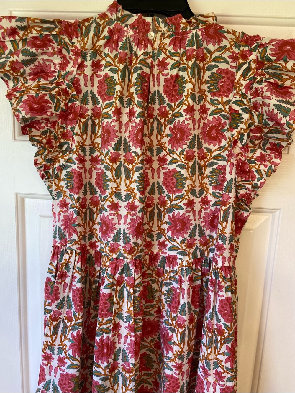 Caroline Constas Strawberry Print Ruffle Mini Dress Medium - Picture 11 of 12